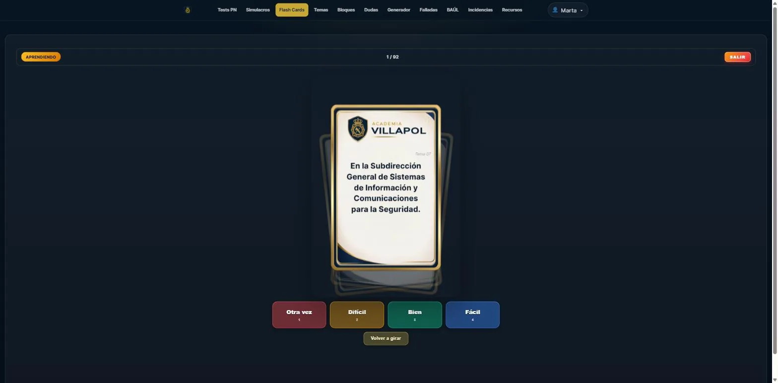 Flash Cards · califica cada carta